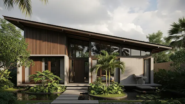 7 Desain Rumah Minimalis Atap Miring Satu Arah, Modern dan Cocok di Lahan Sempit