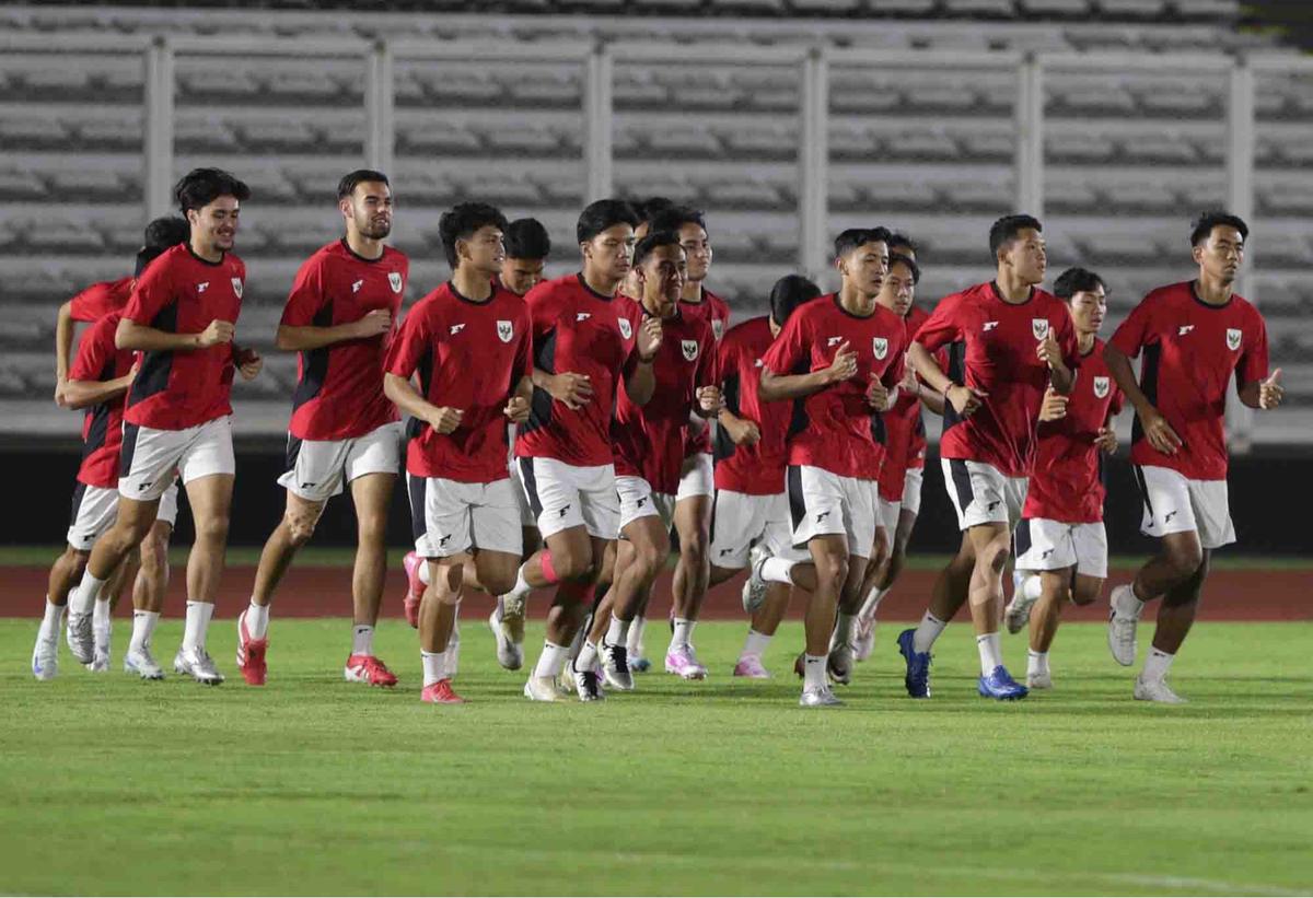FOTO: Garuda Muda Siap Tempur di Semifinal AFF U-23