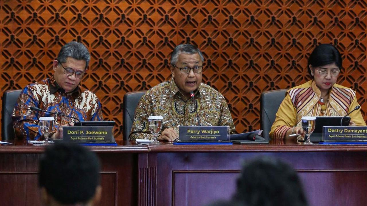 "Rapat Dewan Gubernur (RDG) Bank Indonesia pada 19 dan 20 Juni 2024 memutuskan untuk mempertahankan BI Rate sebesar 6,25 persen," kata Perry Warjiyo.&nbsp;Foto: Liputan6.com/Angga Yuniar