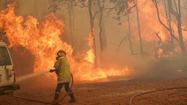 Potret Kebakaran Hutan yang Menerpa Perth saat Lockdown Covid-19