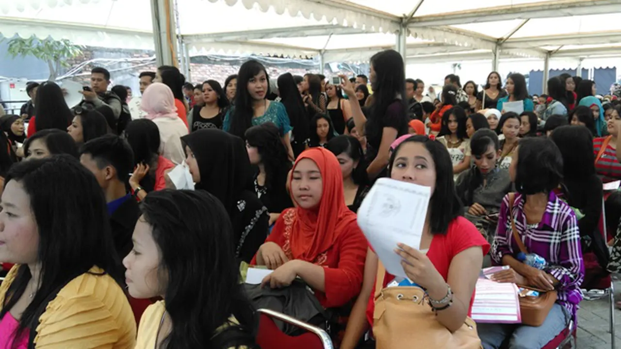 Suasana audisi D'Academy season 2 Jakarta