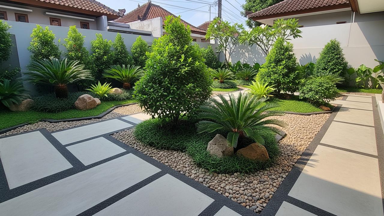 Gravel Garden yang Minim Perawatan dan Tetap Hijau/AI Generated