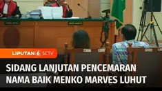 Haris Azhar dan Fatia Maulidiyanti kembali menjalani sidang kasus dugaan pencemaran nama baik, Menko Marves Luhut Binsar Panjaitan pada Senin pagi. Haris dan Fatia menjalani sidang sebagai terdakwa.