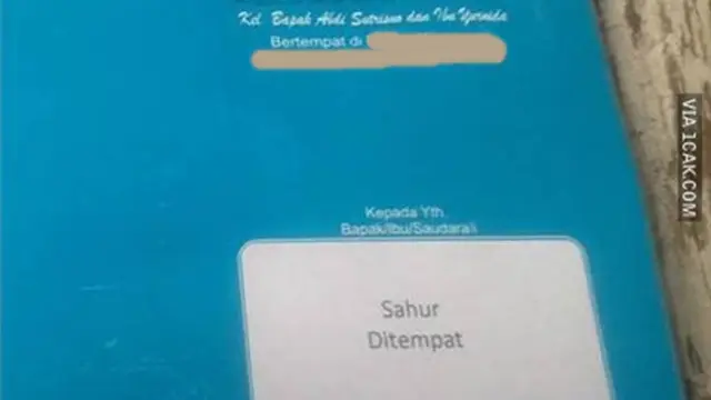 7 Undangan Nikah Ini Nyeleneh Banget, Bikin Geleng Kepala