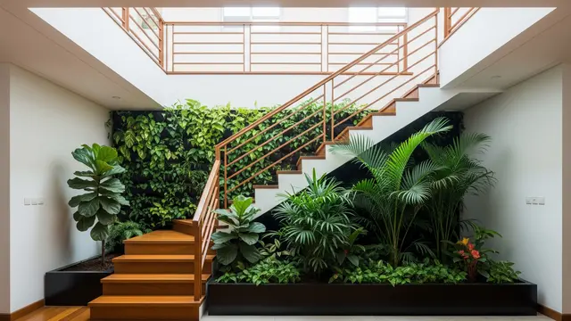 Area Void atau Tangga sebagai Indoor Garden Vertikal