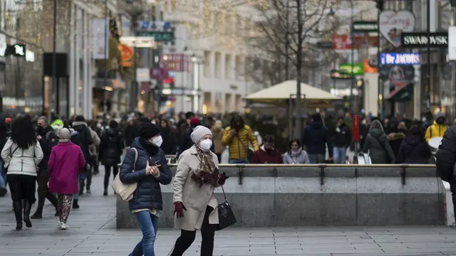 Warga Austria yang Tidak Divaksin Dilarang Masuk Pasar Natal