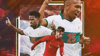 Timnas Indonesia - Stefano Lilipaly, Irfan Jaya, Ramai Rumakiek (Bola.com/Adreanus Titus)