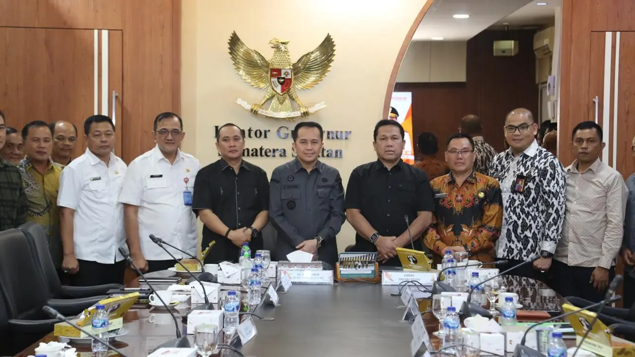 Forkopimda Sumsel menggelar pertemuan pastikan Pemilu zero konflik. (Istimewa)