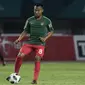 Gelandang Indonesia, Muhammad Hargianto, saat melawan Palestina pada laga Asian Games di Stadion Patriot, Jawa Barat, Rabu (15/8/2018). Indonesia takluk 1-2 dari Palestina. (Bola.com/Vitalis Yogi Trisna)