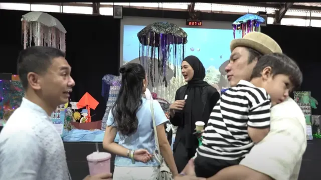 Baim Wong dan Paula Verhoeven di Acara Kelulusan Kiano