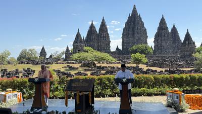 Indonesia-India Sepakat Restorasi Prambanan