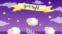 Ilustrasi kata-kata ucapan, lucu, selamat malam. (Photo by brgfx on Freepik)