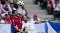 Duel sengit Georgia melawan Ceko di Euro 2024 (AP)