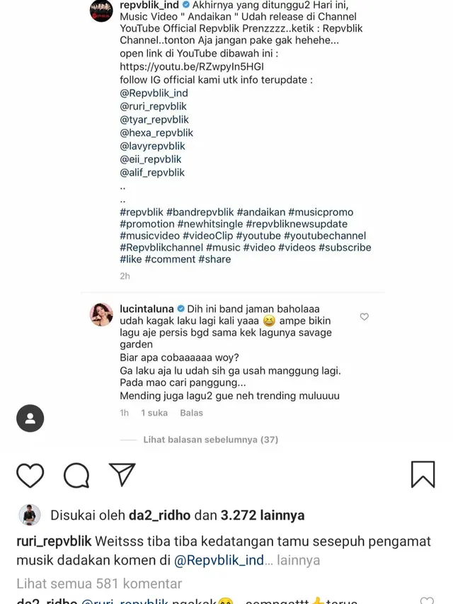 Komentar Lucinta Luna