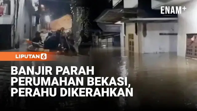 Kali Bekasi Meluap Lagi, Ratusan Rumah Terendam Hingga 2,5 Meter