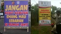 7 Potret Tulisan Lucu Imbauan Mudik Lebaran Ini Kocak Banget