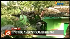 Warga diimbau waspada dan mengantisipasi dengan memotong ranting pohon yang berpotensi merusak atap rumah saat angin kencang terjadi.