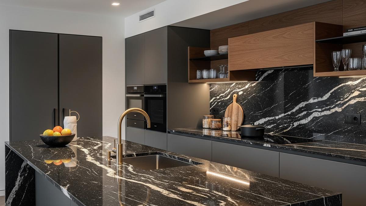 7 Model Granit Dapur Minimalis Terbaru, Tampilan Mewah, Awet dan Mudah Dibersihkan