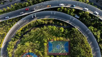 'Taman-taman Kecil' Bermunculan di Jalan Raya Utama Bangkok