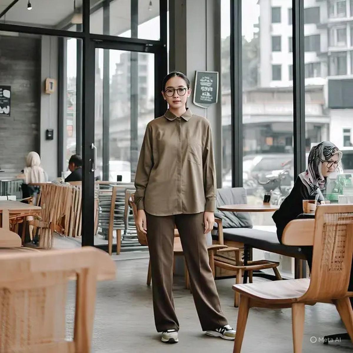 7 Ide Padanan Model Celana Lebar yang Nyaman dan Kelihatan Tetap Stylish, Cocok Buat Nongkrong di Coffeshop