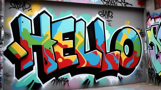 Contoh Gambar Grafiti