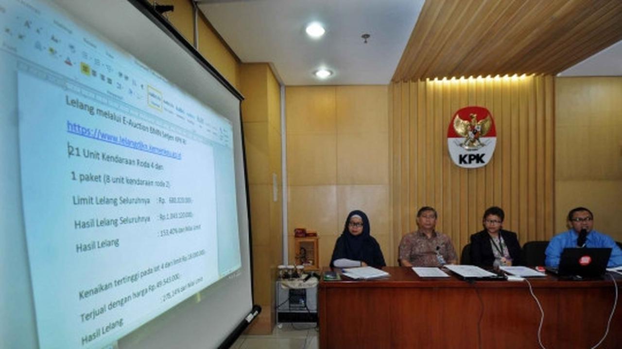 Pengumuman hasil lelang kendaraan dinas KPK