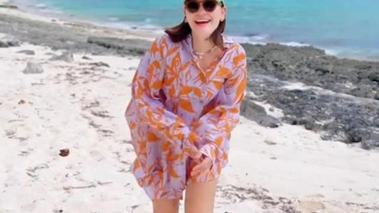 6 Gaya Liburan Luna Maya di Pulau Rote, Ceria Bareng Maxime Bouttier