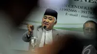 Din mengucapkan terimakasih atas ucapan capres nomor urut 2 tersebut di Gedung Majelis Ulama Indonesia di Jalan Proklamasi, Jakarta Pusat, Selasa (24/6/2014) (Liputan6.com/Faizal Fanani)