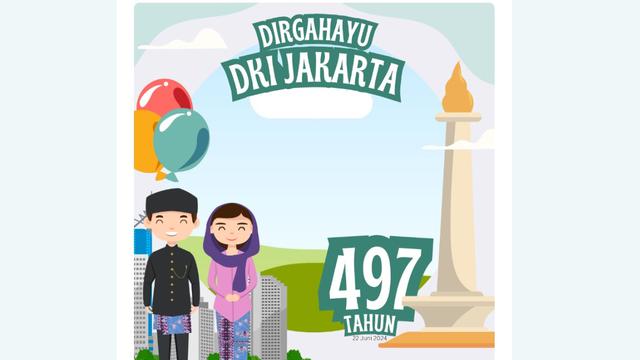 Lantas, bagaimana jika kamu ingin ikut merayakan HUT ke-497 Jakarta? Salah satu caranya kamu bisa membuat Twibbon HUT ke-497 Jakarta.
