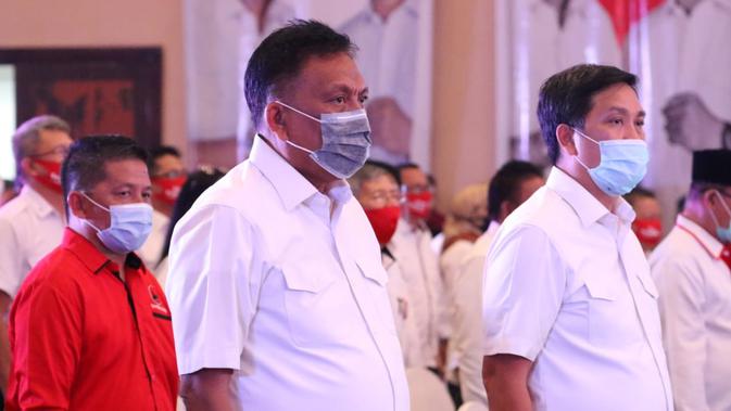 Olly Dondokambey Bersama Steven Kandouw Saat Deklarasi Maju di Pilkada 2020. (Dokumentasi: Istimewa).
