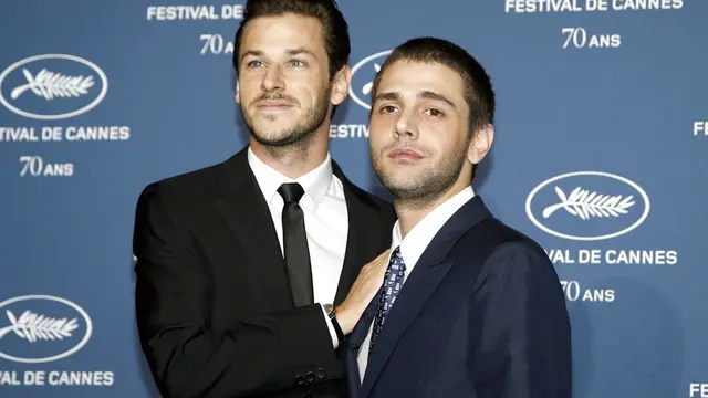 Gaspard Ulliel dan Xavier Dolan di Festival Film Cannes, 2016. (AP Photo/Thibault Camus, File)