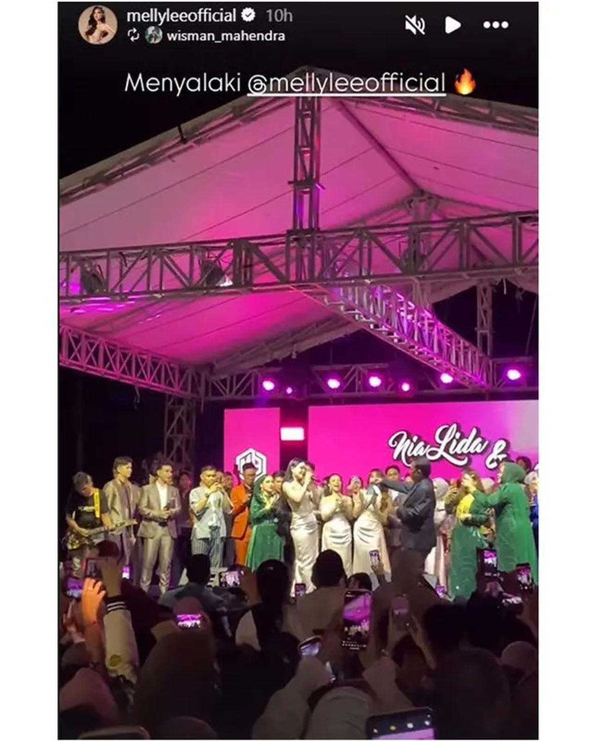 7 Potret Pedangdut di Pernikahan Nia LIDA, Lady Rara dan Melly Lee Jadi Bridesmaid