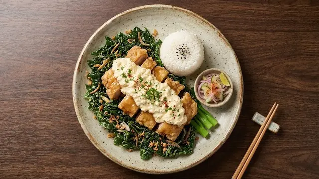 Chicken Nanban Kailan Crispy