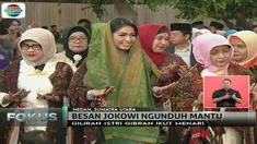 Kesan serius dan canggung tampak sekilas terlihat saat Gibran menari tor-tor. Sementara Selvi nampak lebih luwes.