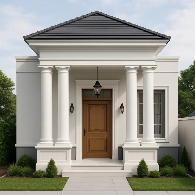 Desain Rumah Ukuran 8x9 Tampak Depan