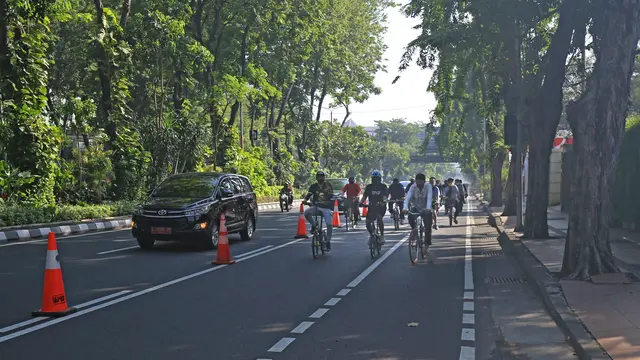 Suasana PPKM jilid II di Surabaya (Dian Kurniawan/Liputan6.com)