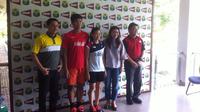 Konferensi pers PBSI jelang All England 2017 di Pelatnas PBSI, Cipayung, Jakarta, Jumat (3/3/3027). (Bola.com/Andhika Putra)