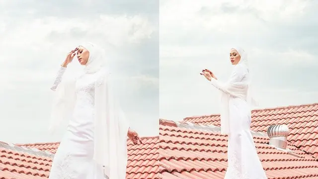 Viral, Prewedding di Atas Genteng Rumah Ini Bikin Warganet Deg-Degan