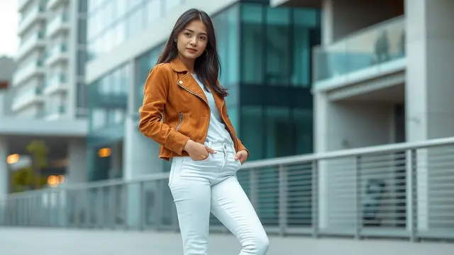 6 OOTD Pakai Celana Jeans Putih agar Tampil Chic, Bisa Buat Kantor dan Hangout