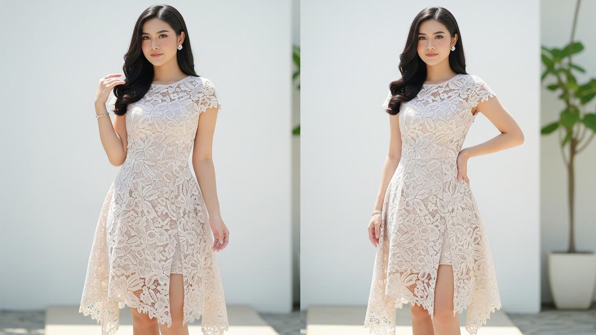 6 Rekomendasi Dress Brokat Belah Samping yang Tren di 2026, Inspirasi Tampil Memukau