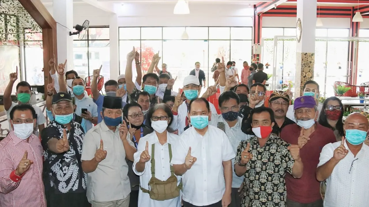 Rumah Pemenangan Ben-Ujang di Jalan Menteng, Kota Palangka Raya.