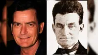 Apakah ini doppelganger, Charlie Sheen atau orang yang sama? (Oddee.com)