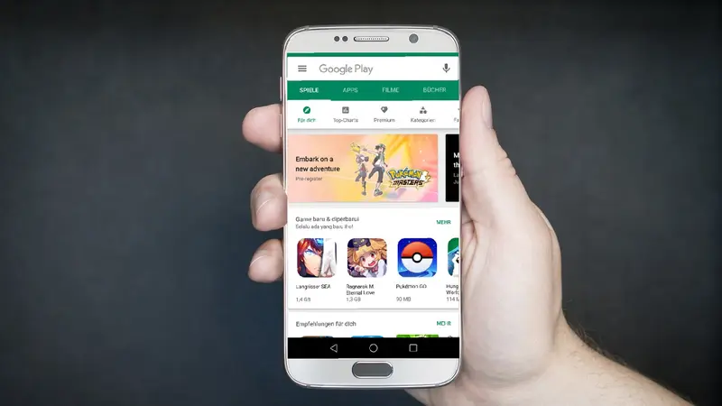 Google Play Store di Smartphone Android