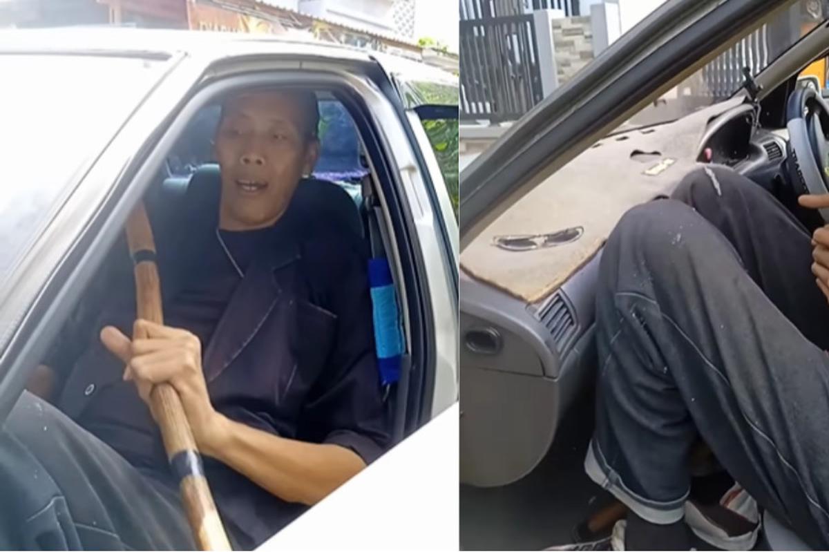 Masih Ingat Rosyid Monas si Manusia 'Raksasa' Begini Caranya Orang Tinggi Masuk Mobil Sedan