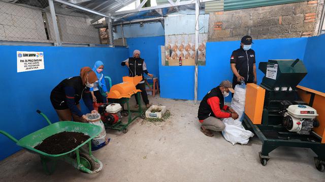 Pengelolaan Bank Sampah di RW 01 Pulogadung, Jakarata Timur. Dok. BRI