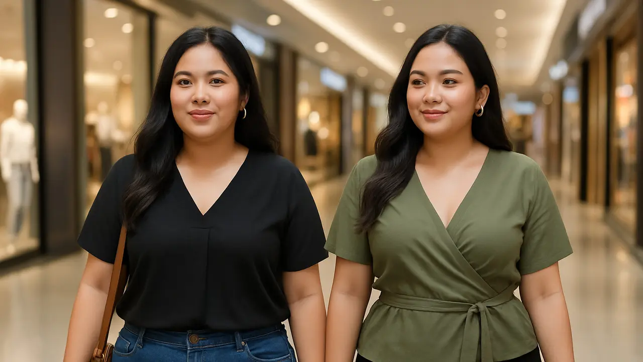 Atasan Wanita Trendy untuk Tubuh Curvy (Foto: ChatGPT)