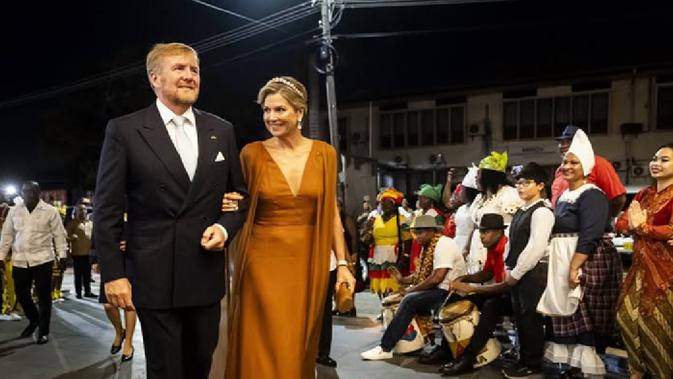 Kilau Tiara Berlian 27 Mata Ratu Maxima di Suriname, Lanjutan Tur Kerajaan Usai Indonesia