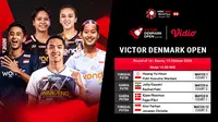 BWF 750 Victor Denmark Open 2026 - Babak 16 Besar: Perjuangan 5 Wakil Indonesia Hanya di Vidio