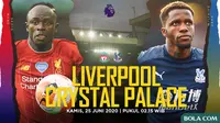 Premier League - Liverpool Vs Crystal Palace - Head to Head Pemain (Bola.com/Adreanus Titus)