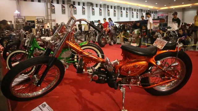 Motor bebek di Kustomfes 2018